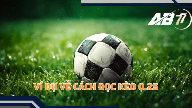 Ví dụ dễ hiểu về cách đọc kèo 0.25 trái